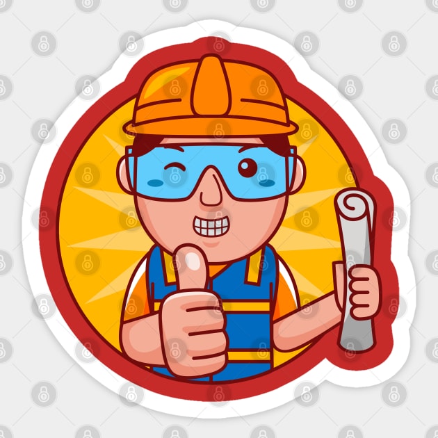 Engineer Man Sticker by MEDZ